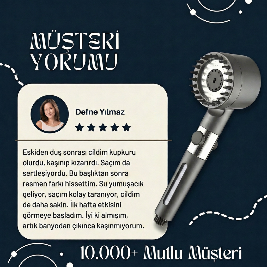 Waterfall™ Filtreli Duş Başlığı